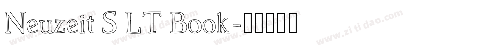 Neuzeit S LT Book字体转换